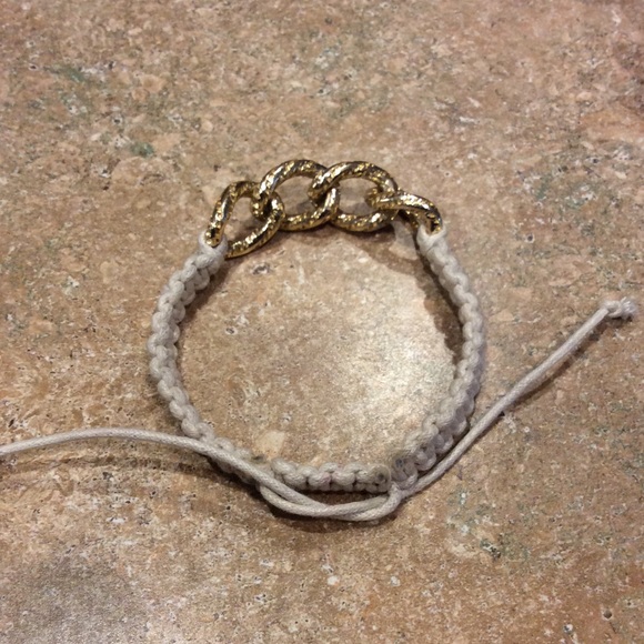 String Gold Links Bracelet - Picture 4 of 5